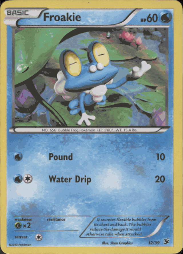FROAKIE Pokemon XY Kalos Starter Series FOIL Card # 12