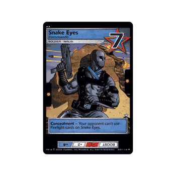 G.I. Joe TCG Card # 49 Snake Eyes Commando Uncommon Card