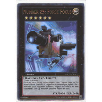 GAOV-EN045 NUMBER 25: FORCE FOCUS Ultra Rare Yugioh Galactic Overlord Card