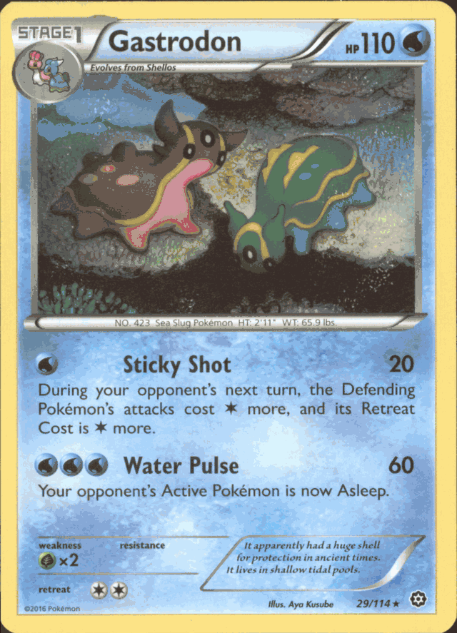 gastrodon pokemon card Gastrodon East Sea 8/132 - Secret Wonders - Reverse Holo