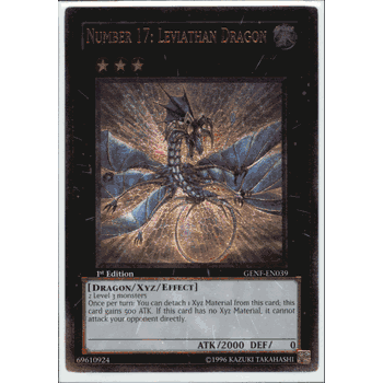GENF-EN039 NUMBER 17: LEVIATHAN DRAGON Ultimate Rare Foil Generation Force Yugioh Card