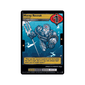 GI Joe TCG Card # 87 Moray Recruit Frogman Common Card