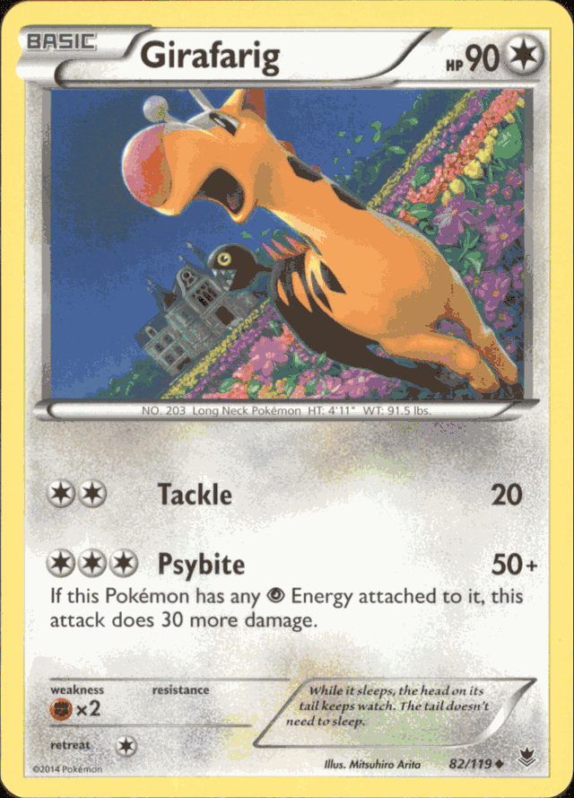 girafarig pokemon card Girafarig Neo Destiny NM, 66/105 Pokemon Card main image 0