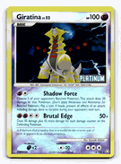 GIRATINA LV.52 Pokemon PLATINUM Burger King Reverse Foil Promo Card # 4/146