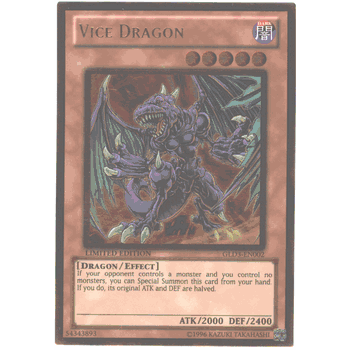 GLD3-EN002 VICE DRAGON Gold Rare Holofoil Yugioh Gold Series 3 Card