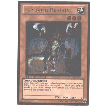 GLD3-EN012 EXPLODER DRAGON Gold Rare Holofoil Yugioh Gold Series 3 Card