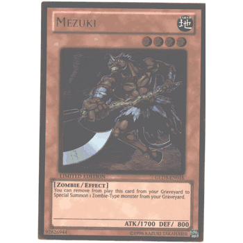GLD3-EN018 MEZUKI Gold Rare Holofoil Yugioh Gold Series 3 Card