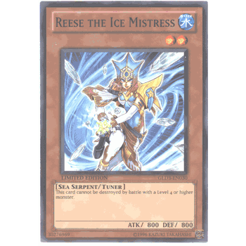 GLD3-EN030 REESE THE ICE MISTRESS Common Yugioh Gold Series 3 Card