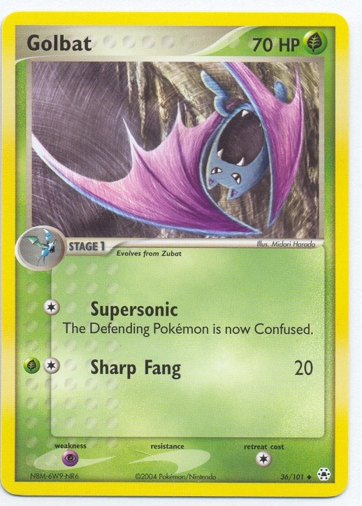 GOLBAT Uncommon Pokemon Hidden Legends Card # 36