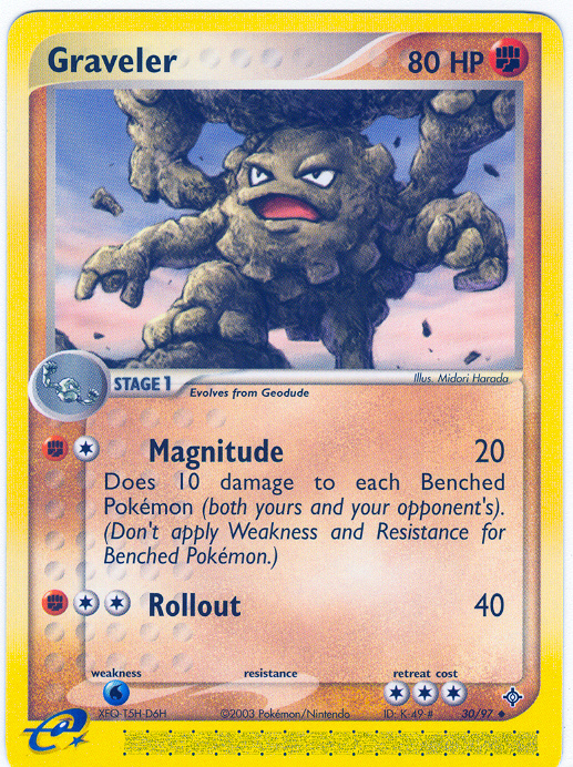 pokemon graveler card Pokémon Card Graveler #75 TV Animation Blue Logo 1st Print ENG L015236 –  AGS Collectibles