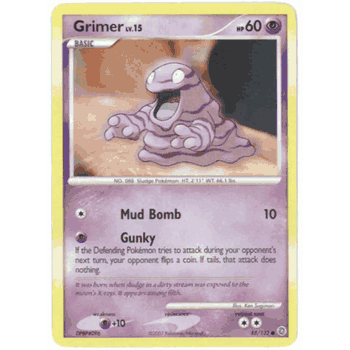 GRIMER Lv.15 Pokemon Secret Wonders Common Card # 88