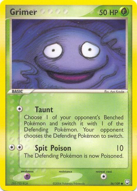 pokemon grimer card Pokemon Card HeartGold SoulSilver HS Undaunted Common Grimer 50/90 –  PokeOrder.com