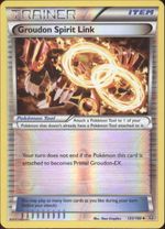 GROUDON SPIRIT LINK Pokemon XY Primal Clash PARALLEL (Reverse) FOIL Card # 131/160 - Click to enlarge