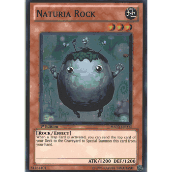 HA02-EN002 NATURIA ROCK Super Rare Holofoil Yugioh Hidden Arsenal 2 Card