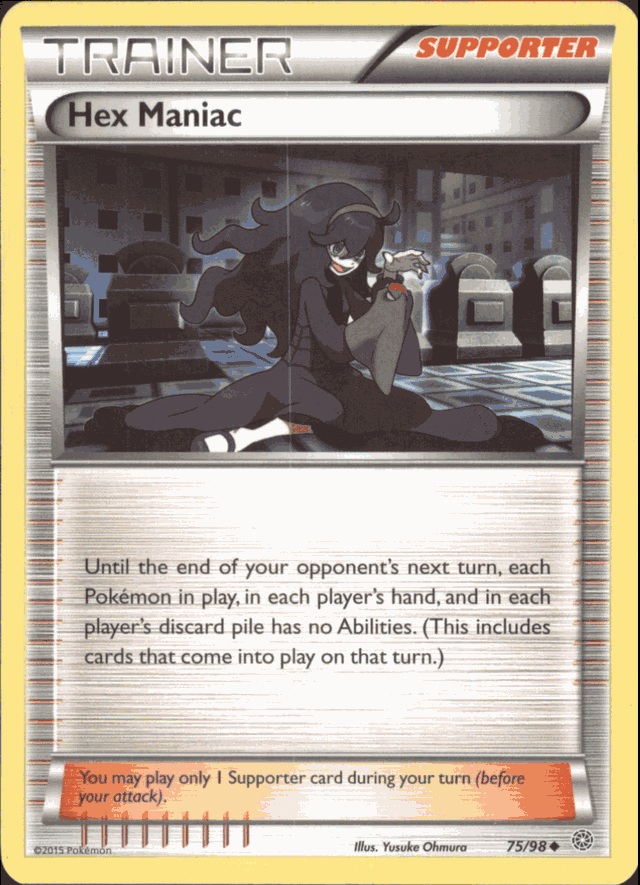 hex maniac pokemon card -Single Promo Card Type HEX MANIAC Pokemon XY07 Ancient