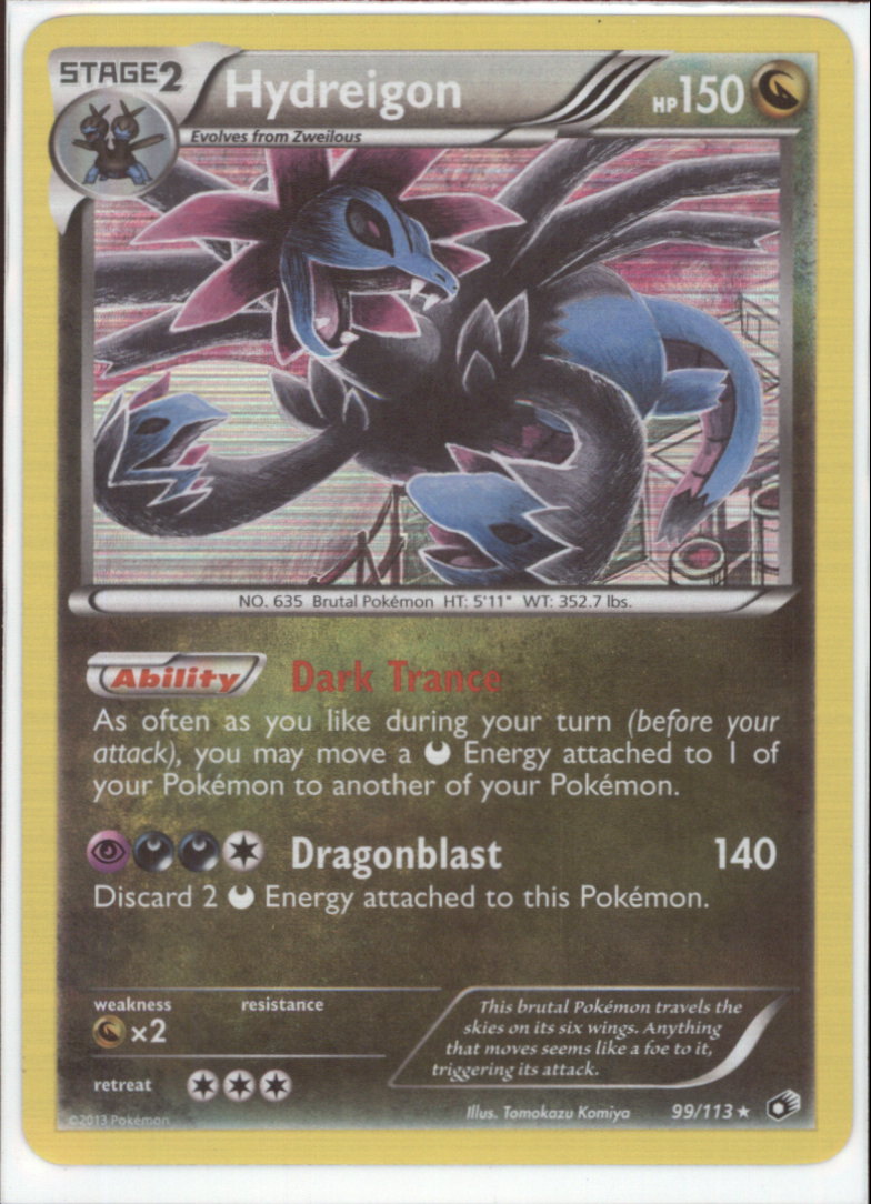 holographic hydreigon card This is Cosmos Holo Hydreigon from Paradox Rift Premium Checklane Blister.  What makes this card different from other $0.10 Hydreigon cards is the  cosmos holo pattern. Check my website to find more