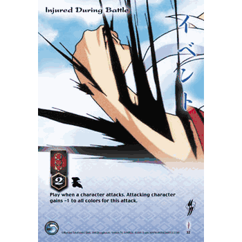 InuYasha TCG Yokai Common Card # 32 Injured During Battle