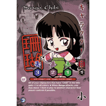 InuYasha TCG Yokai Subset Holofoil Card # CB8 Sango, Chibi