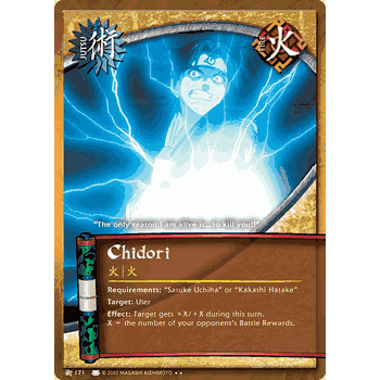 J-171 Chidori Naruto Rare Card