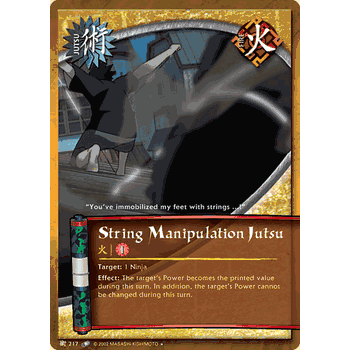 J-217 String Control Jutsu Uncommon Naruto Card
