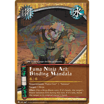 J-265 Fuma Ninja Art: Binding Mandala Common Naruto Card