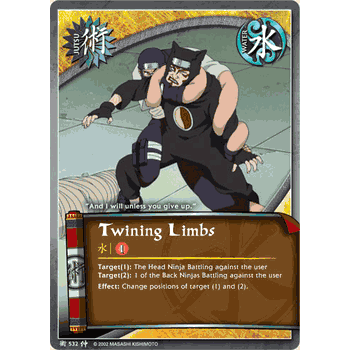 J-532 TWINING LIMBS Common Naruto Card