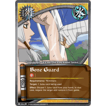 J-534 BONE GUARD Common Naruto Card