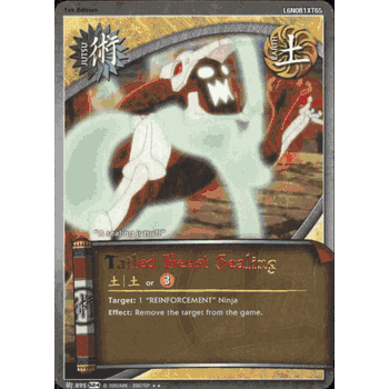 J-895 TAILED BEAST SEALING Rare Naruto Sage's Legacy Card