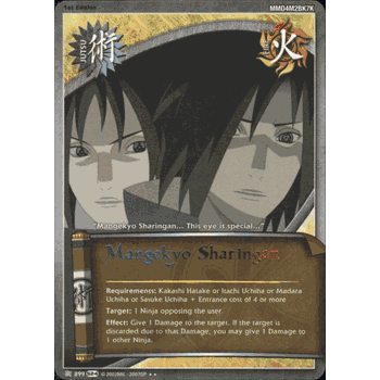 J-899 MANGEKYO SHARINGAN Rare Naruto Sage's Legacy Card