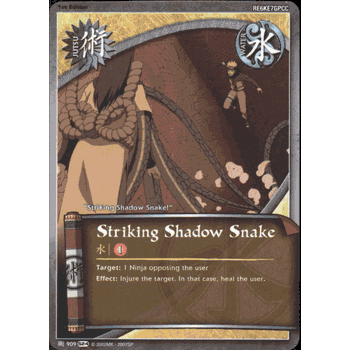 J-909 STRIKING SHADOW SNAKE Common Naruto Sage's Legacy Card
