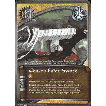 J893 CHAKRA EATER SWORD Naruto TP4 Tournament Pack 4 Card