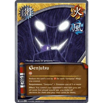 J929 GENJUTSU Super Rare Naruto Kage Summit Card
