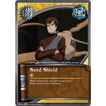 J941 SAND SHIELD Common Naruto Kage Summit Card