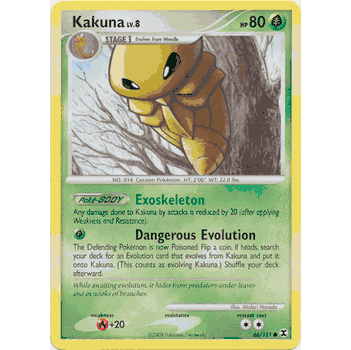 KAKUNA Pokemon Platinum Rising Rivals Common Card # 66