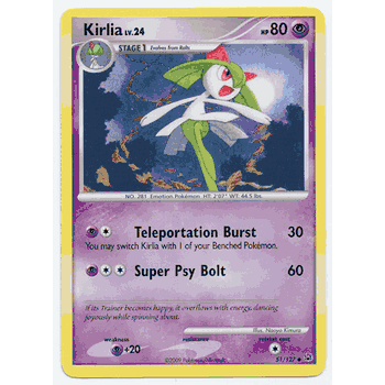 KIRLIA Pokemon Uncommon Platinum Card # 51