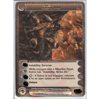 KOLMO Chaotic SR Foil Card & Code MAX STRENGTH STAT OF 80 Silent Sands