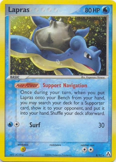 LAPRAS Rare Holofoil Pokemon TCG Legend Maker Card # 8 LAPRAS Rare Holofoil Pokemon TCG Legend Maker Card # 8
