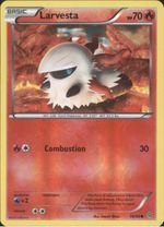LARVESTA Pokemon XY07 Ancient Origins Parallel (Reverse) Foil Card # 16/98 - Click to enlarge