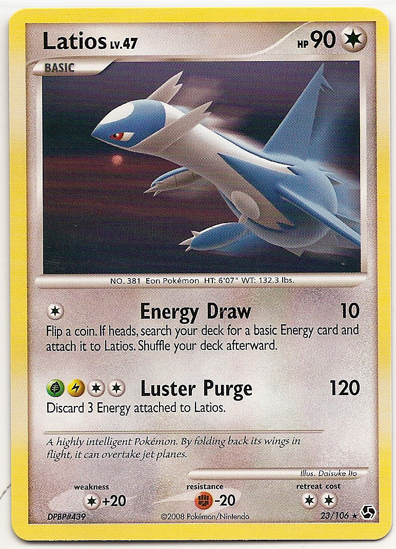 LATIOS LV.47 Pokemon Great Encounters Rare Card # 23
