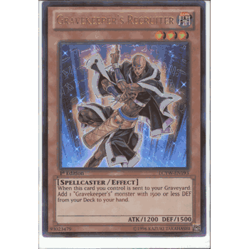 LCYW-EN193 GRAVEKEEPER'S RECRUITER Ultra Rare Yugioh Legendary Collection 3 Yugi's World Card
