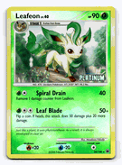 LEAFEON LV.40 Pokemon PLATINUM Burger King Reverse Foil Promo Card # 24/100