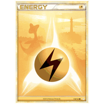 LIGHTNING ENERGY HeartGold SoulSilver HGSS Pokemon Common Energy Card # 118/123
