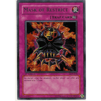 LON - 018 Mask of Restrict Ultra Rare Card
