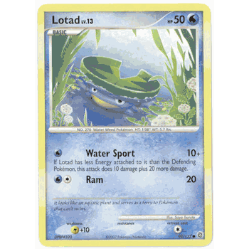 LOTAD Lv.13 Pokemon Secret Wonders Common Card # 92