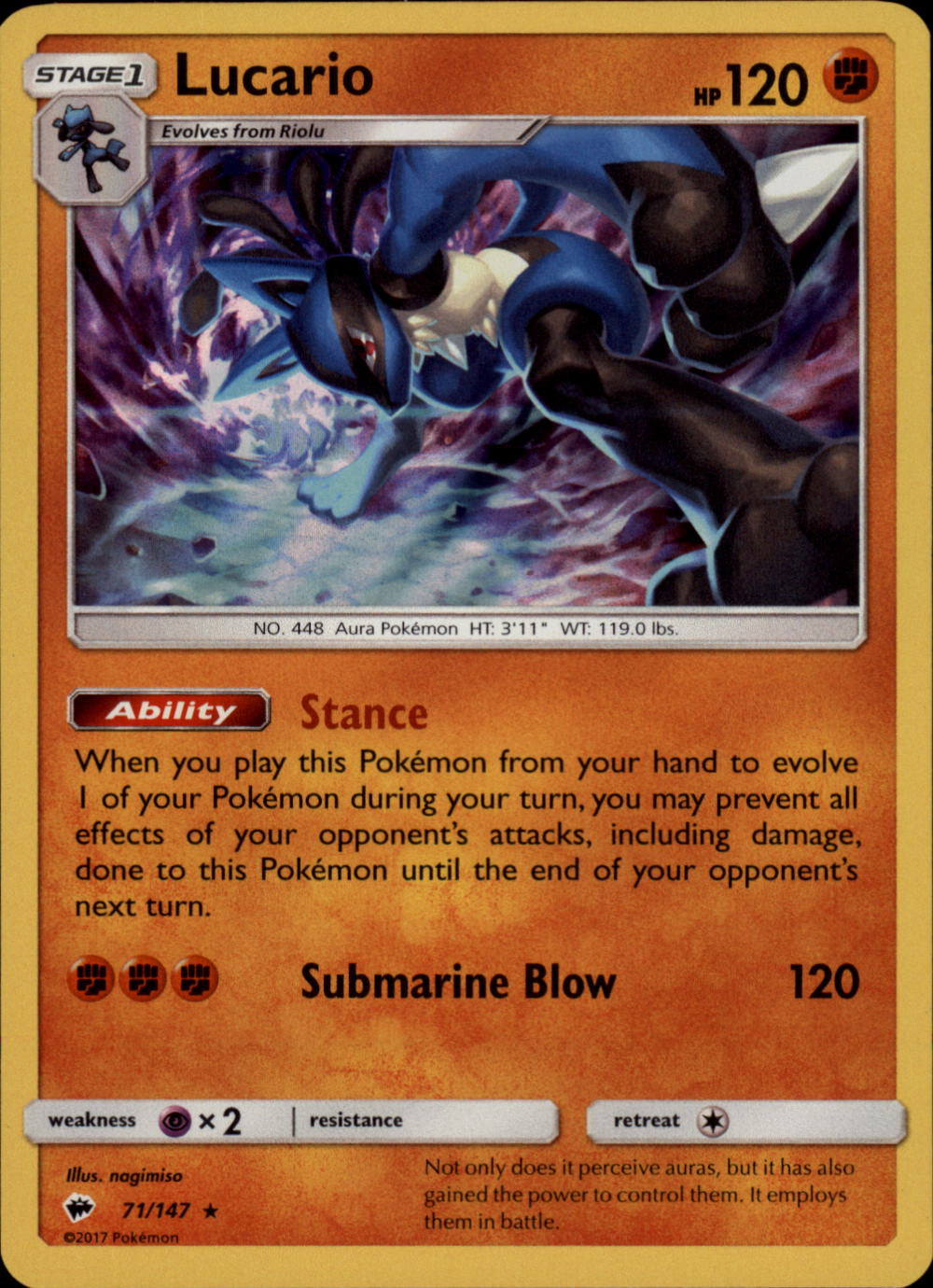rare emmitt smith cards FULL ART Lucario EX - 107/111 - Ultra Rare