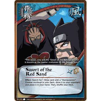 M-375 SASORI OF THE RED SAND Rare Naruto Card