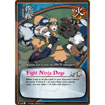 M-428 EIGHT NINJA DOGS Rare Naruto Card