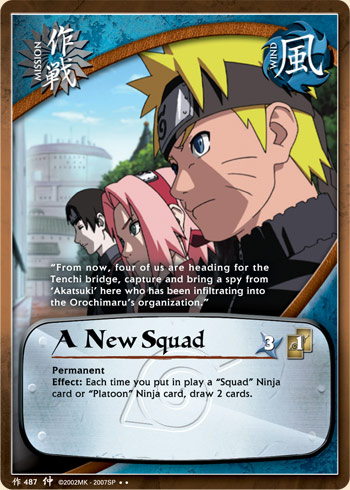 M-487 A NEW SQUAD Rare Naruto Card M-487 A NEW SQUAD Rare Naruto Card