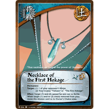 M-526 Necklace of the First Hokage Naruto TCG Uncommon Card
