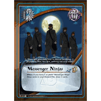 M-602 MESSENGER NINJAS Uncommon Naruto CCG Card